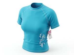 Kanu Surf Women's Breeze II Short Sleeve UPF 50+ Rashguard - Aqua